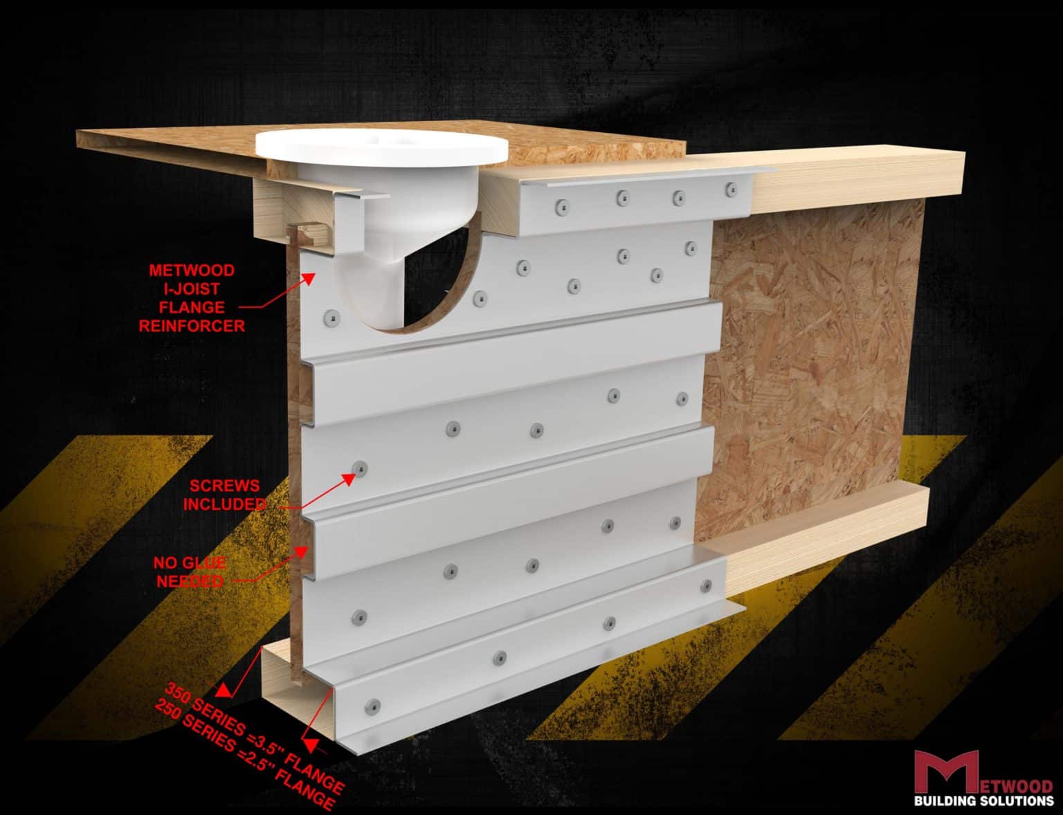 I Joist Repair Flange Reinforcer Fr By Metwood Metwood Building Solutions