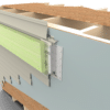Metwood Deck Bracket for Vinyl Siding